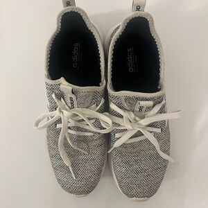 Adidas Black and White Knit Sneakers